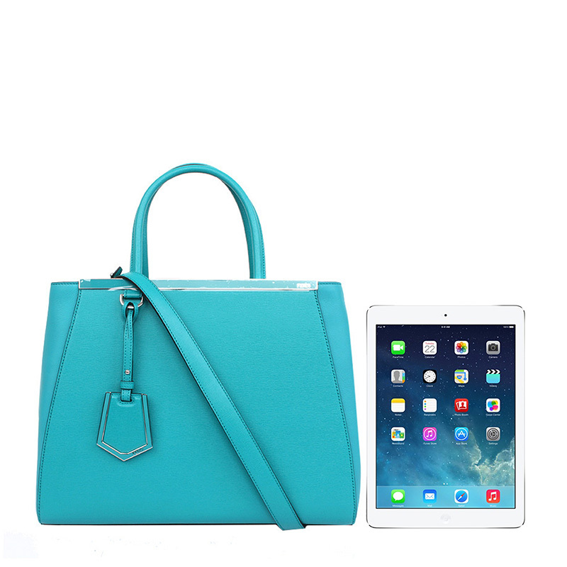 Fendi Logo Handbag In Blue
