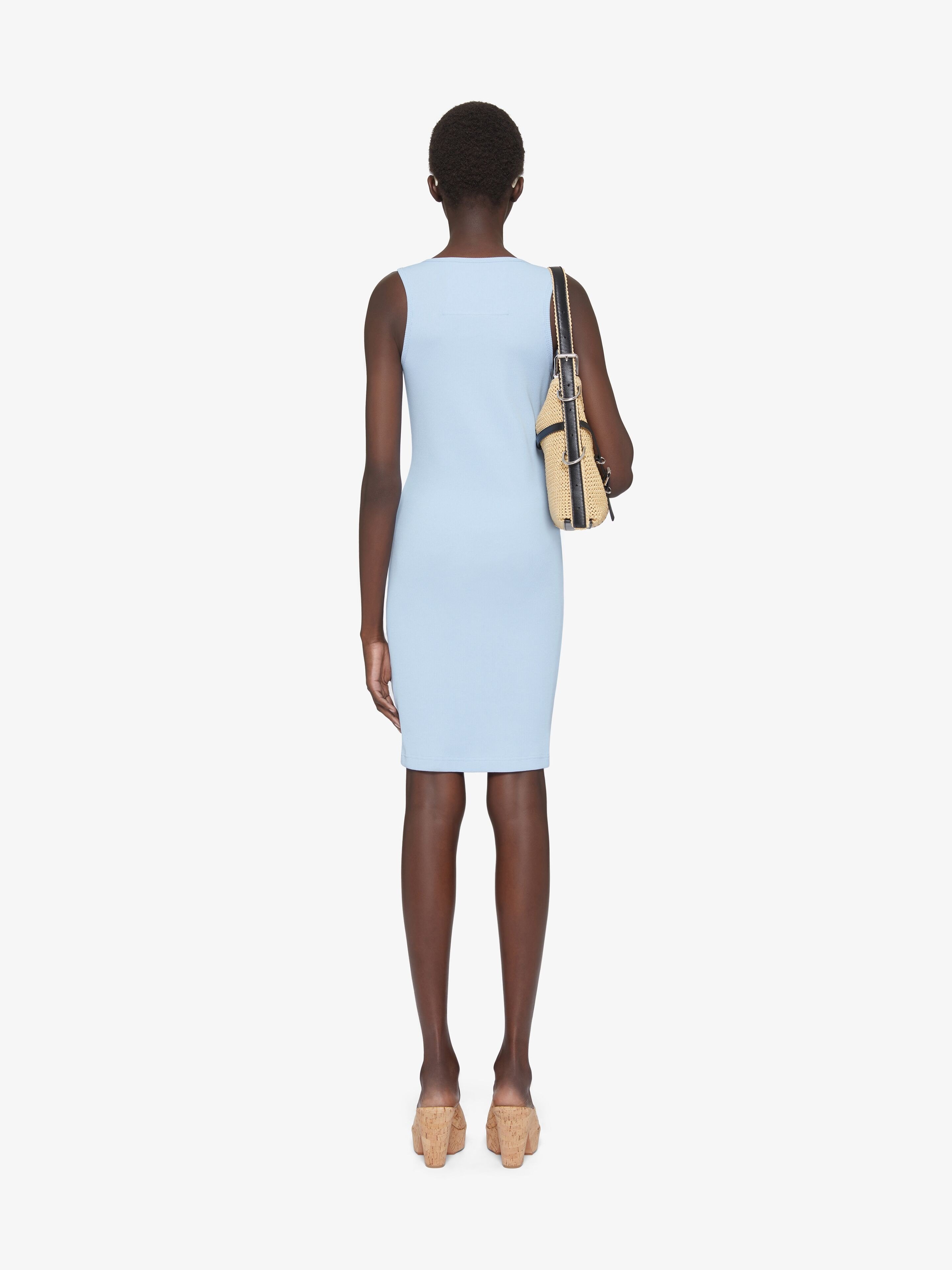 Givenchy 4g Rib Tank Dress In Sky Blue