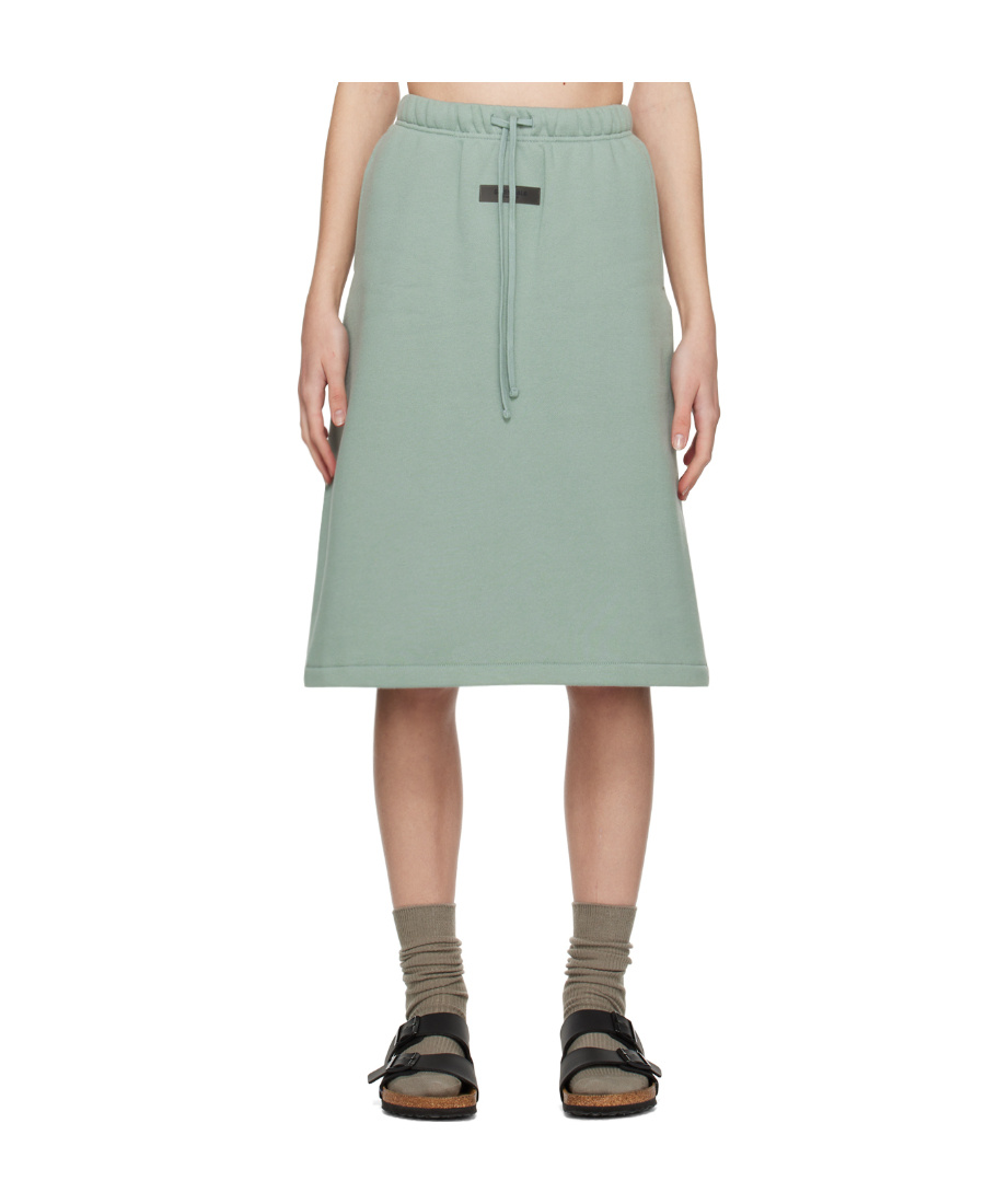 Essentials Drawstring Skirt In Gray