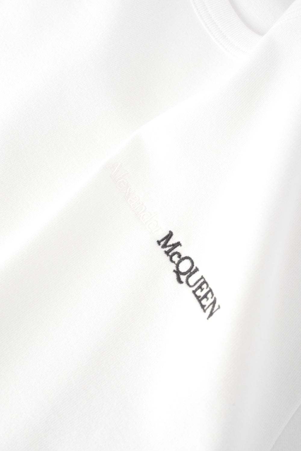 Alexander Mcqueen Logo-print Cotton T-shirt In White