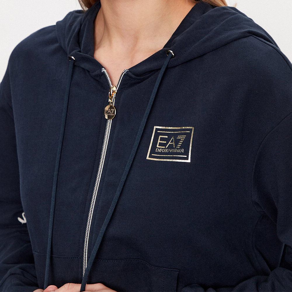EA7 PULL ROPE HOODED SWEATER