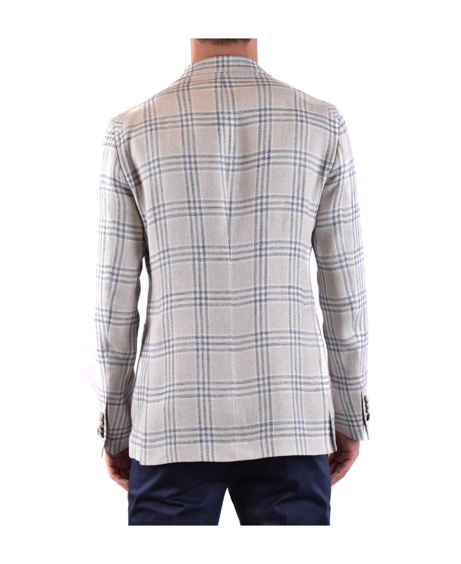 TAGLIATORE CHECK-PRINT SINGLE-BREASTED BLAZER