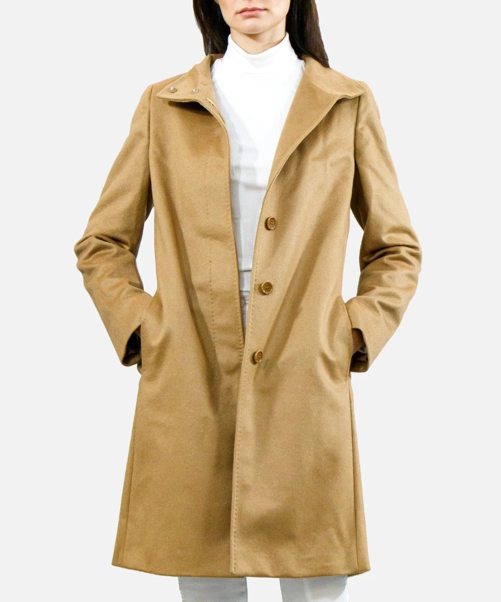 MAX MARA LAPEL LONG-SLEEVED COAT