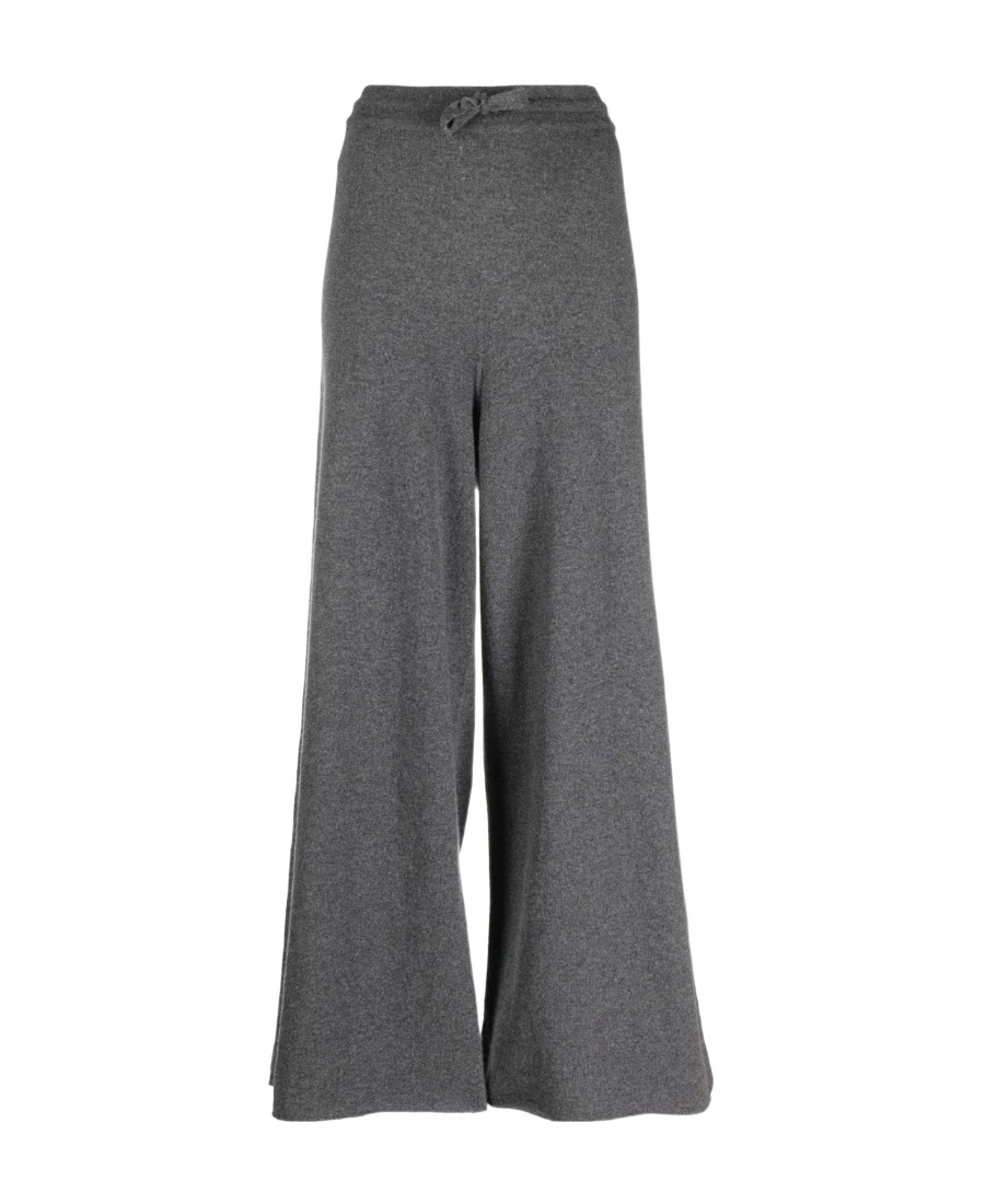 Jil Sander Wide Leg Pants With Drawstring Waistband In Gray