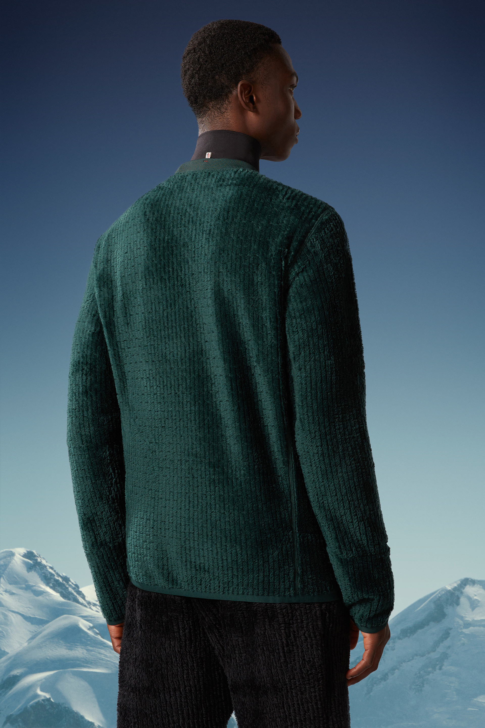 Moncler Grenoble Day-namic Logo-patch Sweatshirt In Green