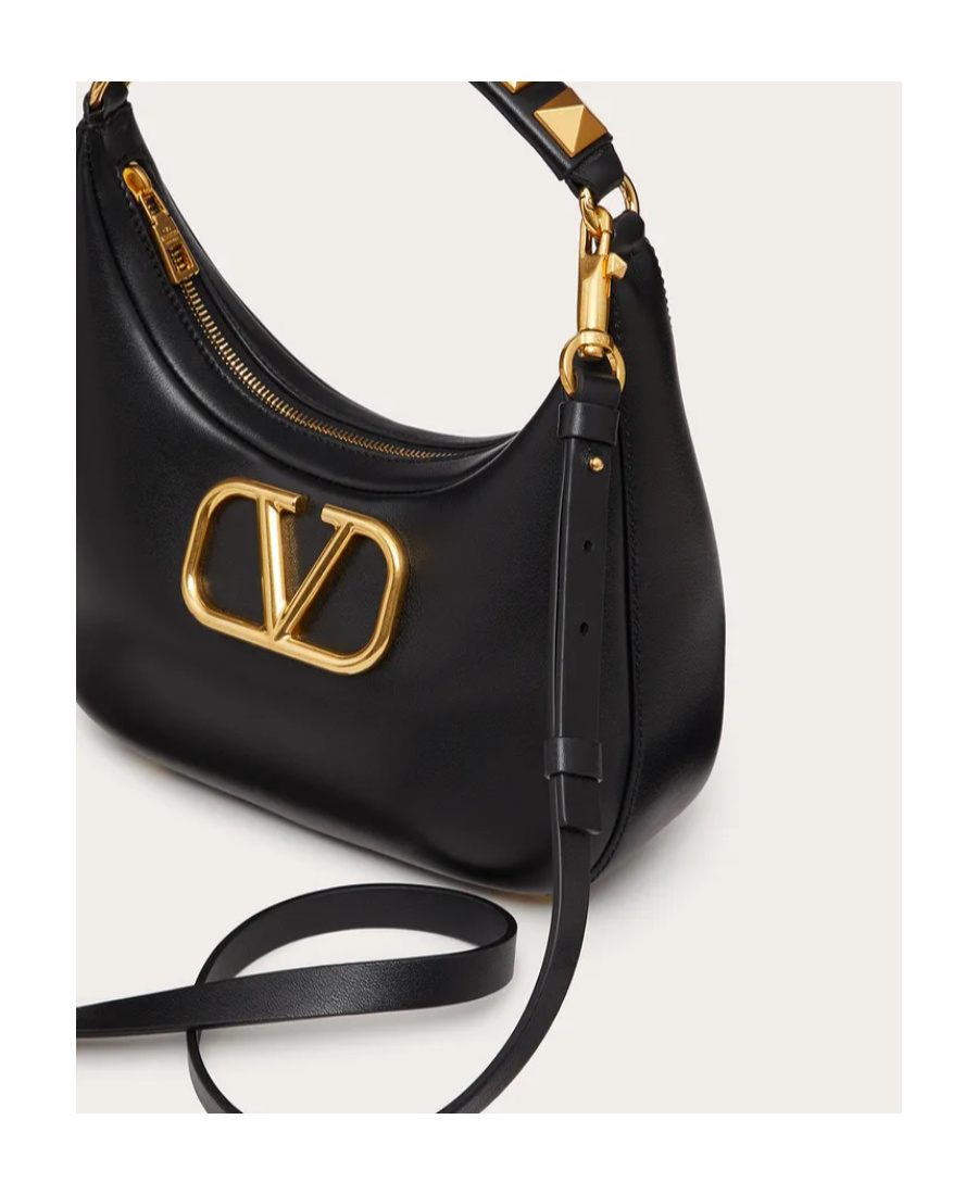Valentino Vlogo Roman Stud Tote Bag In Black