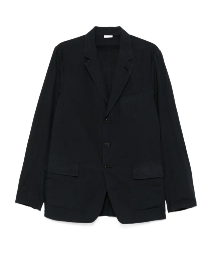 Dries Van Noten Long Sleeve Casual Jacket In Navy Blue