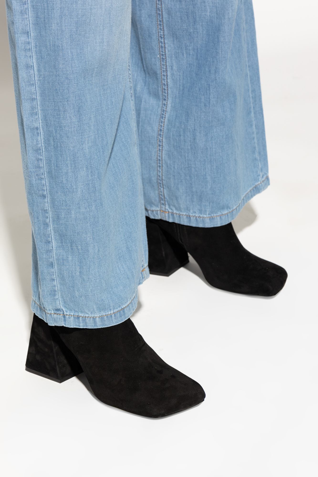 Shop Vic Matie Leather Boots In Black