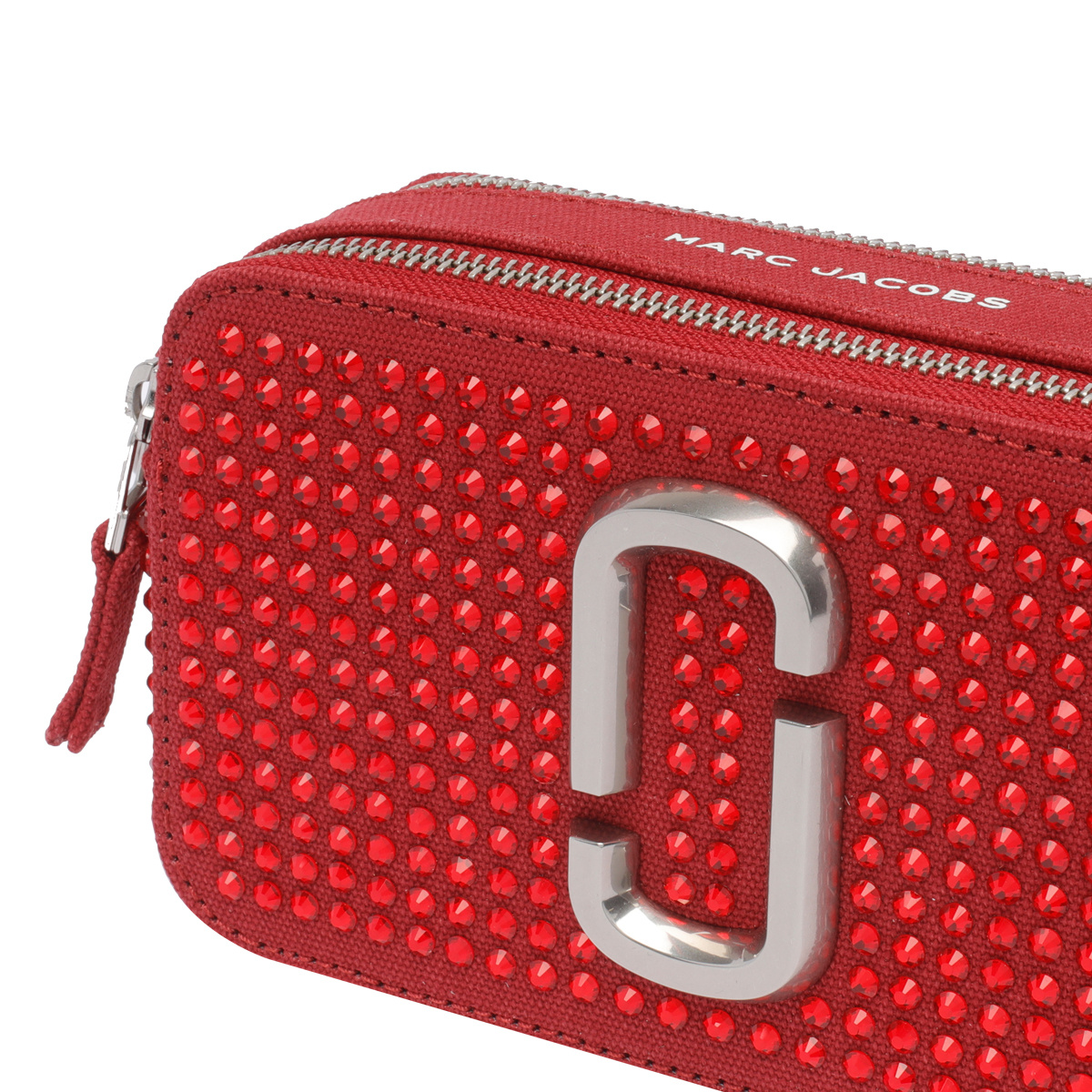 Marc Jacobs The Crystal Canvas Snapshot In Red