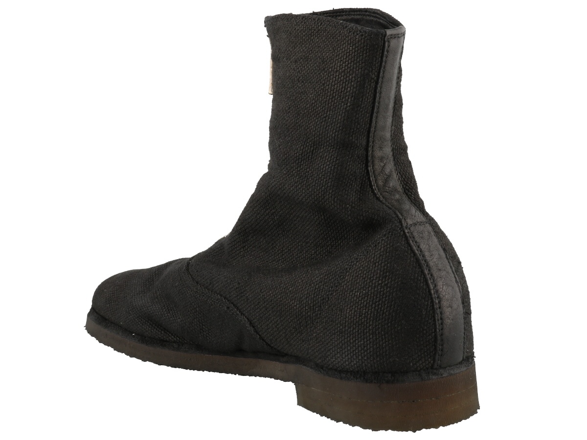 Guidi 210bp Front Zipper And Bare Boots In Black