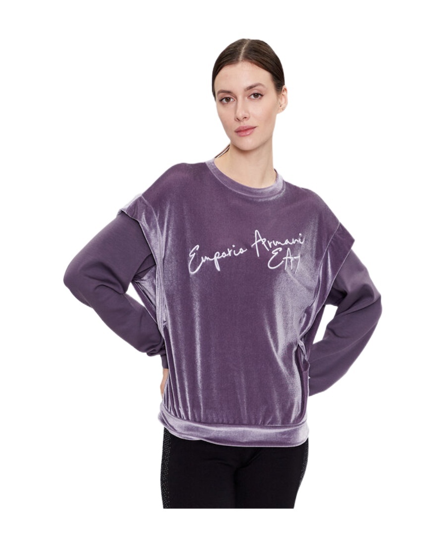 EA7 LONG-SLEEVED ROUND-NECK SWEATER