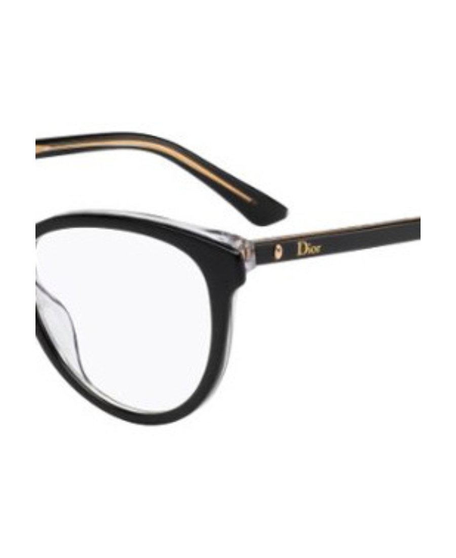 Dior Black Logo Flat Mirror In White