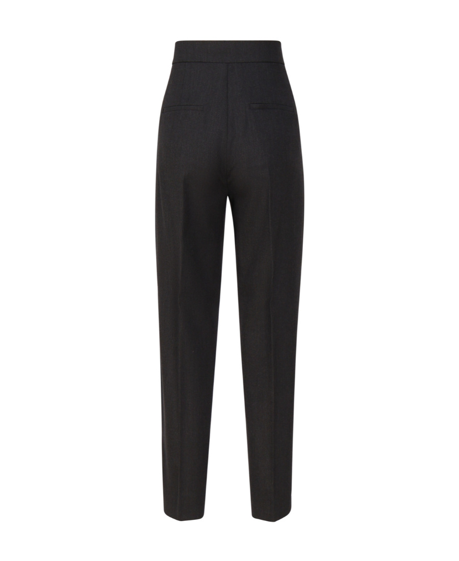 Max Mara Creased Casual Pants In Black