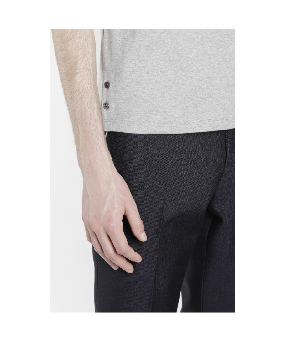 Thom Browne Gray Oversized Short Sleeve Pocket T-shirt In Gray