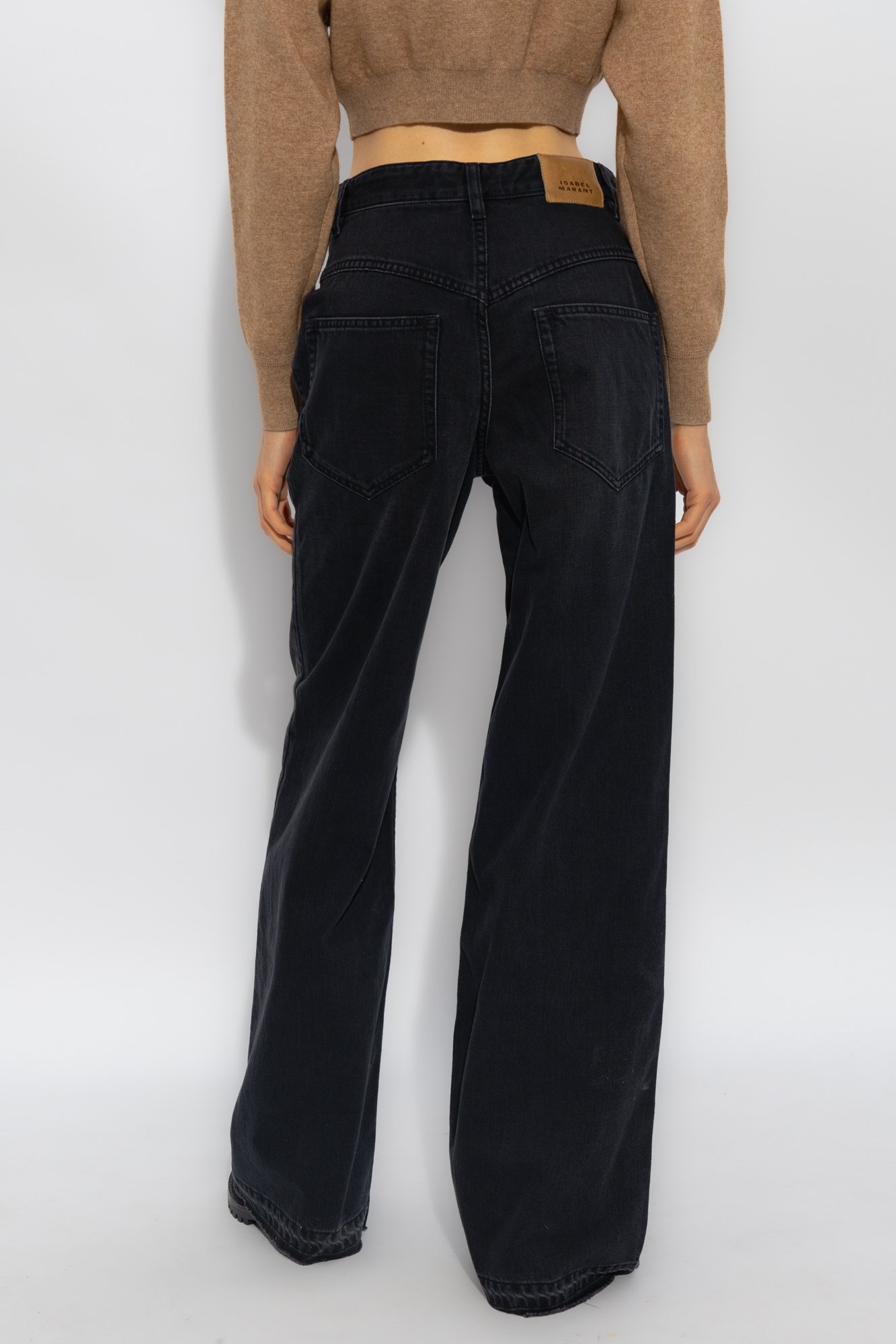 Shop Isabel Marant Multi-pocket Jeans In Black