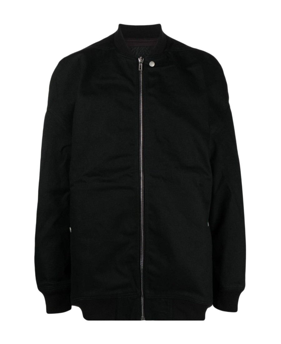Rick Owens Drkshdw Black Porterville Jumbo Flight Bomber Jacket In Black