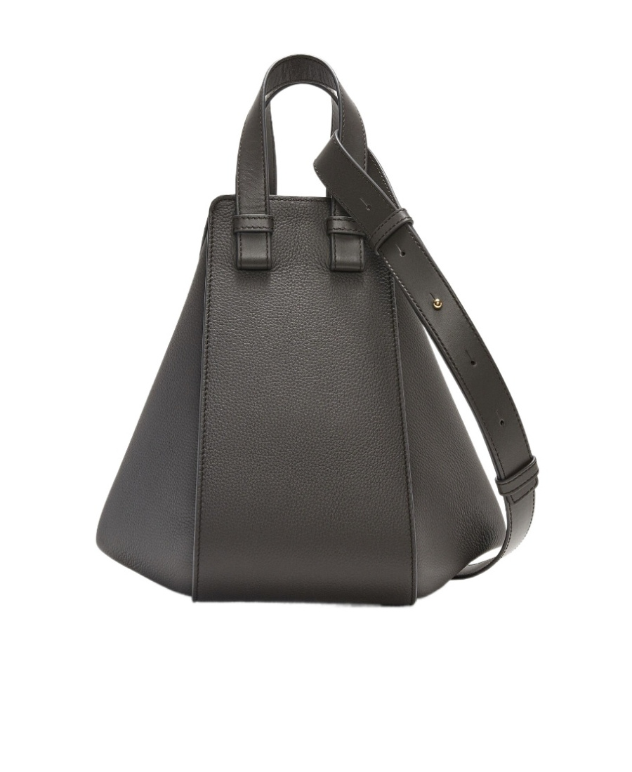 Loewe Womens Dark Grey Hammock Compact Leather Shoulder Bag In Gray