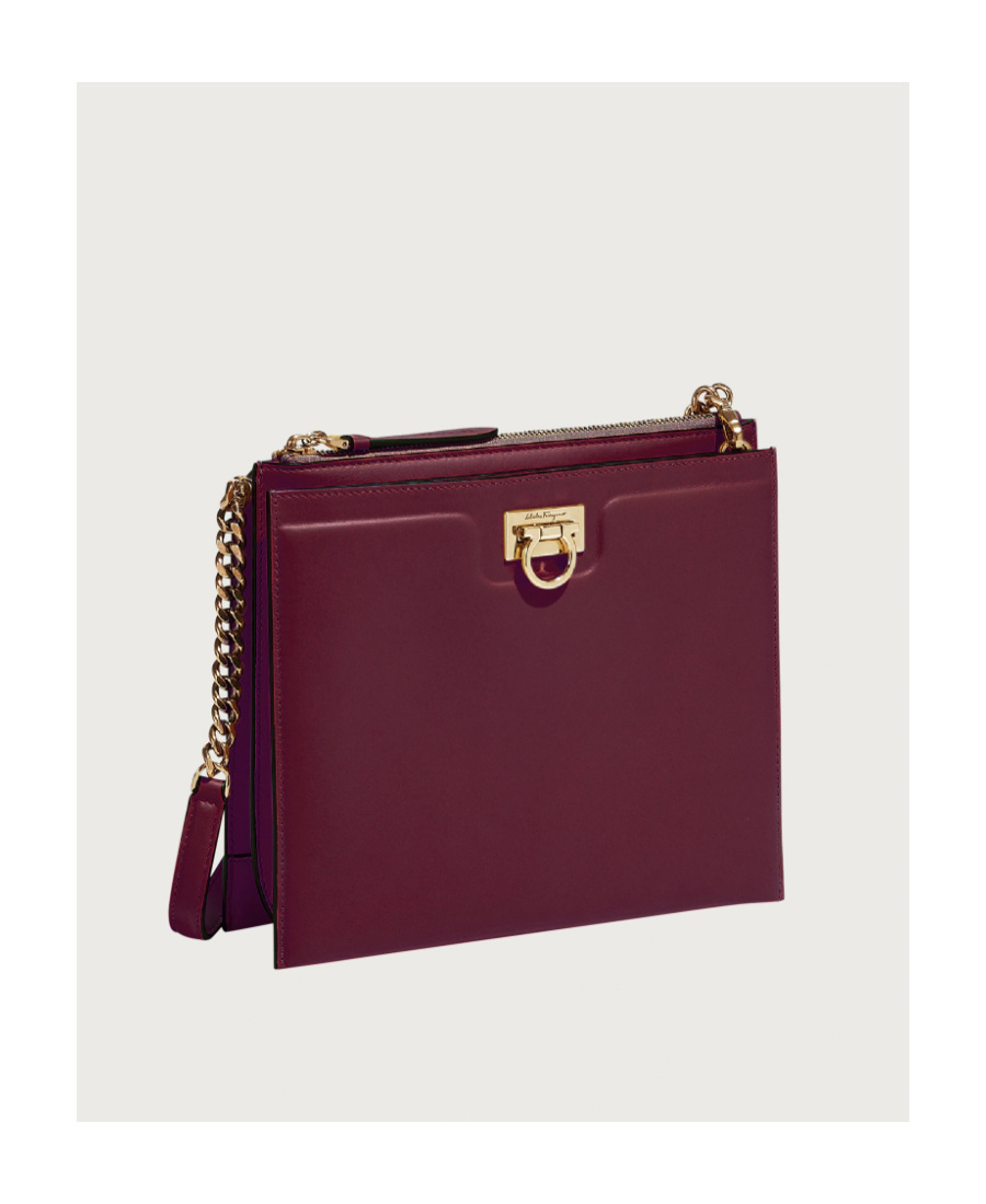Ferragamo Trifold Cross-body Bag In Red