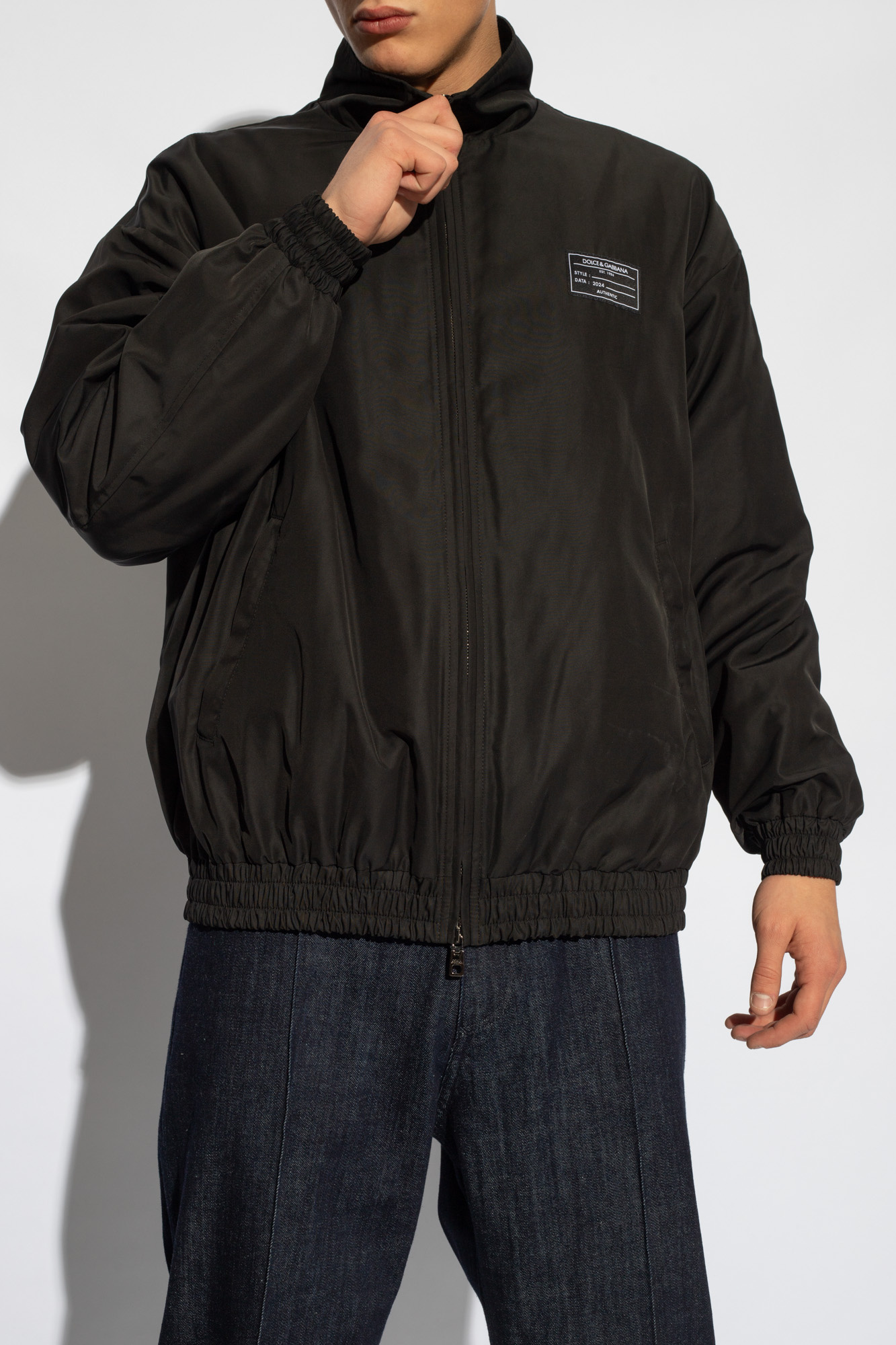 Dolce & Gabbana Hooded Jacket In Black