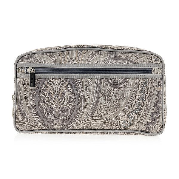 Etro Zipper Clutch In Gray