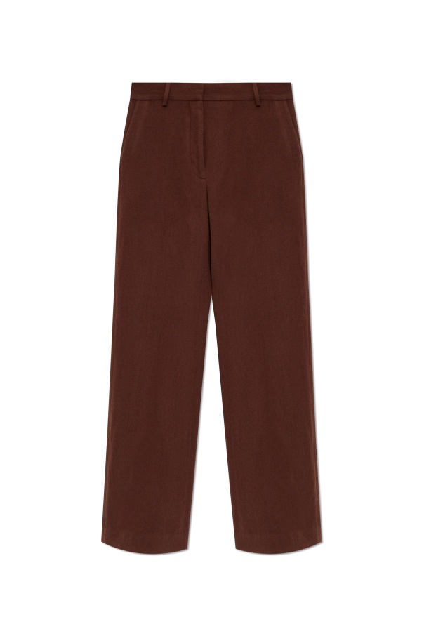 Dries Van Noten Belt-loop Casual Pants In Brown
