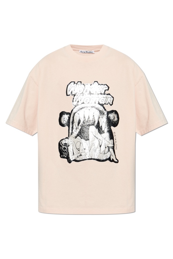 Acne Studios Open-necked Black Shirt In Nude