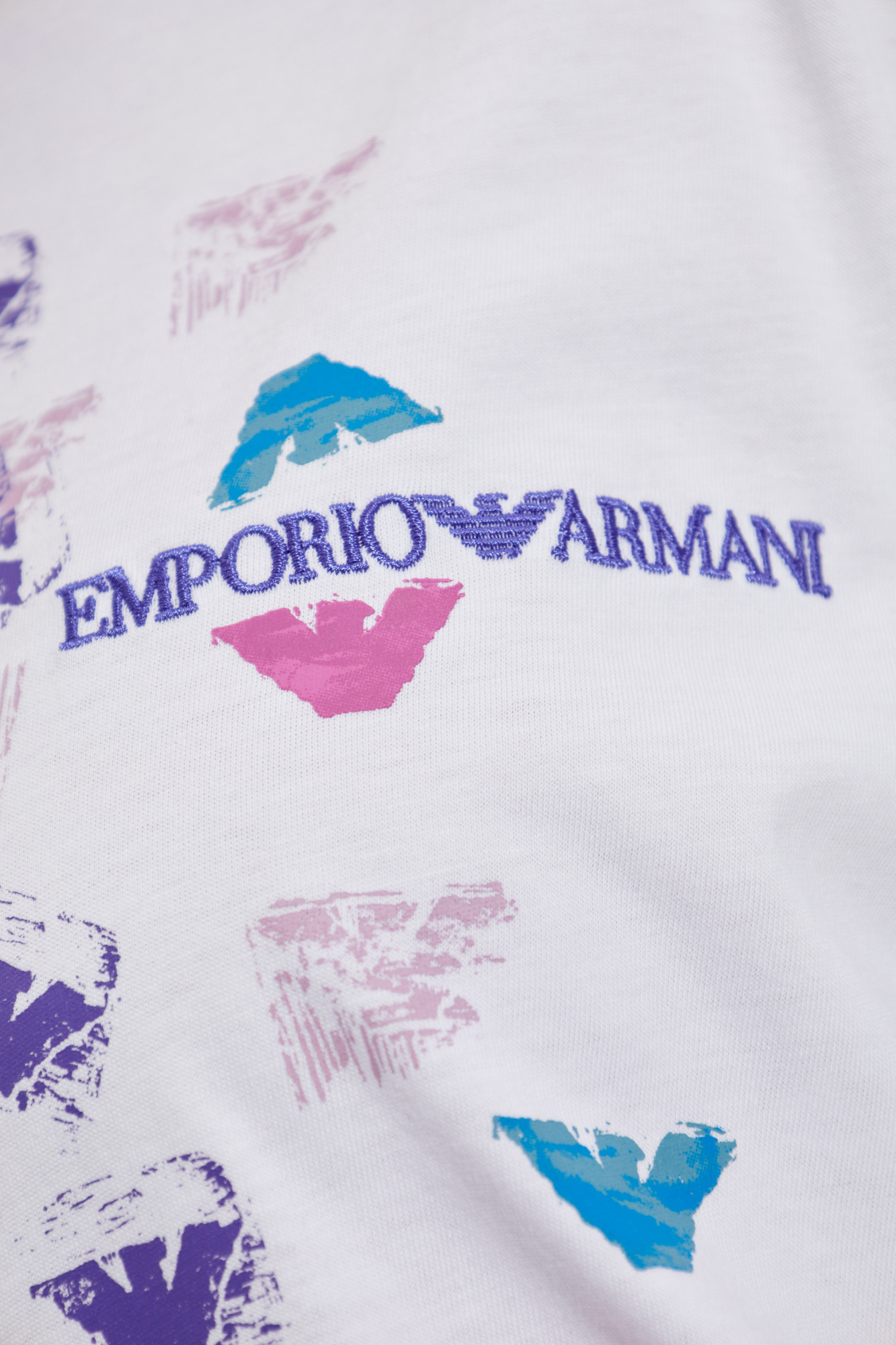 EMPORIO ARMANI EAGLE-PRINT T-SHIRT