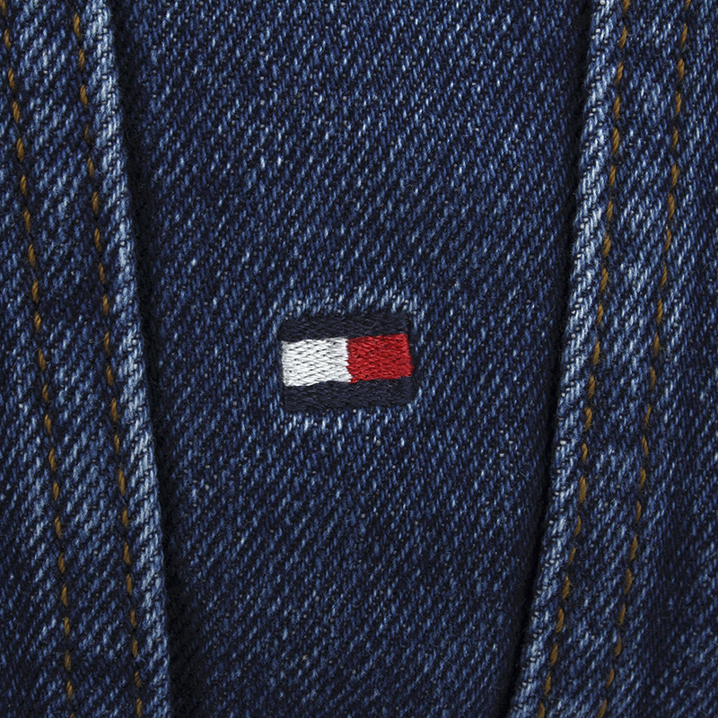 Tommy Hilfiger Washing Effect Denim Jacket In Blue