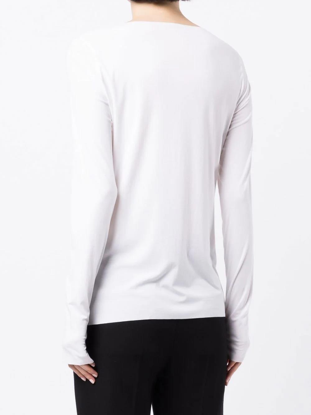 Wolford Crew Neck Long-sleeved Jumper In White