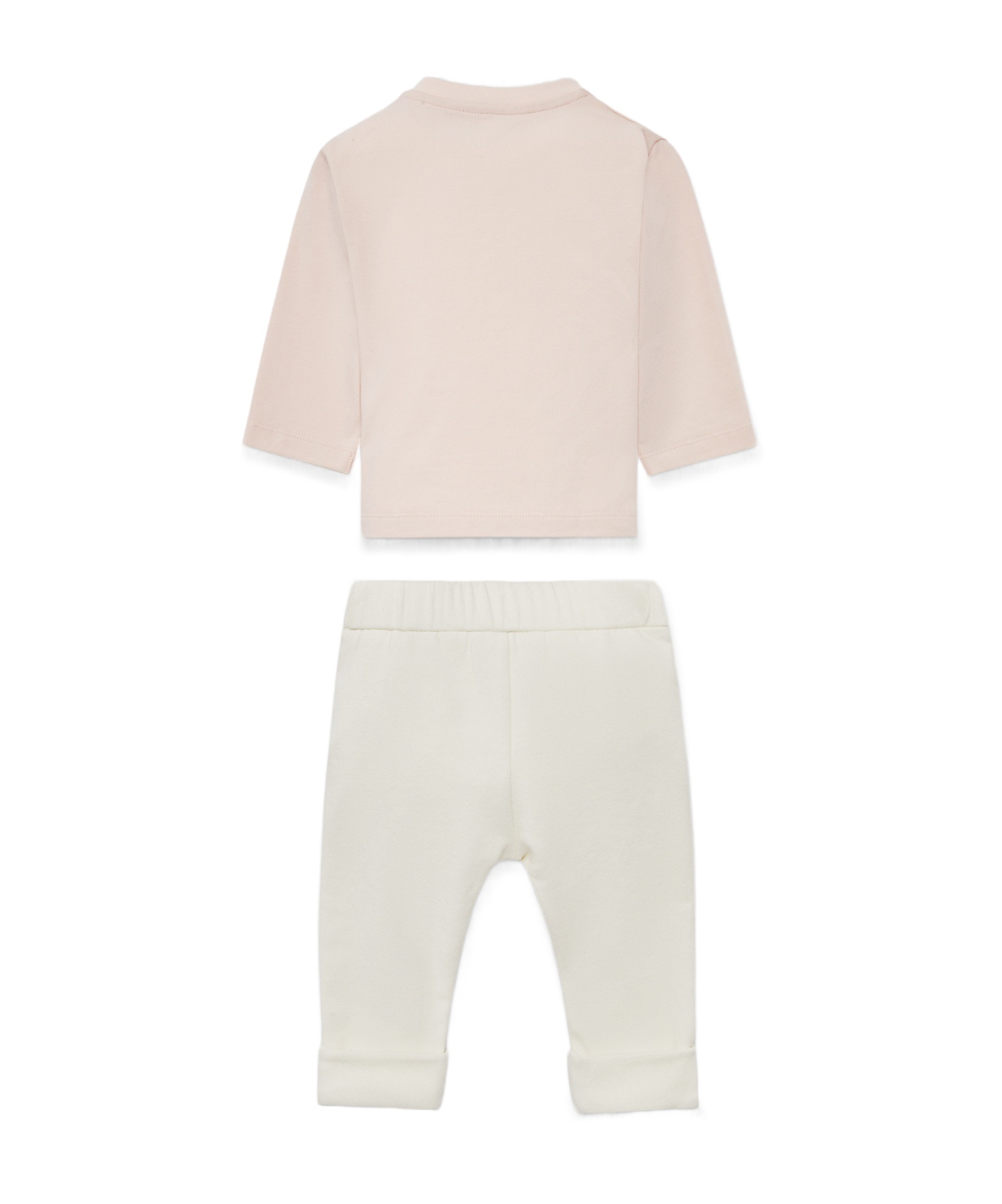 Moncler Teddy Bear Pattern Sportswear Set In White