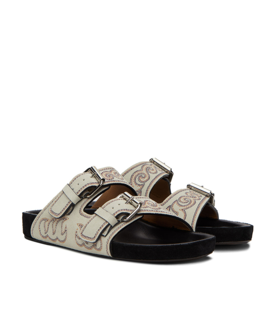 Isabel Marant Lennyo Buckle Sandals In Brown