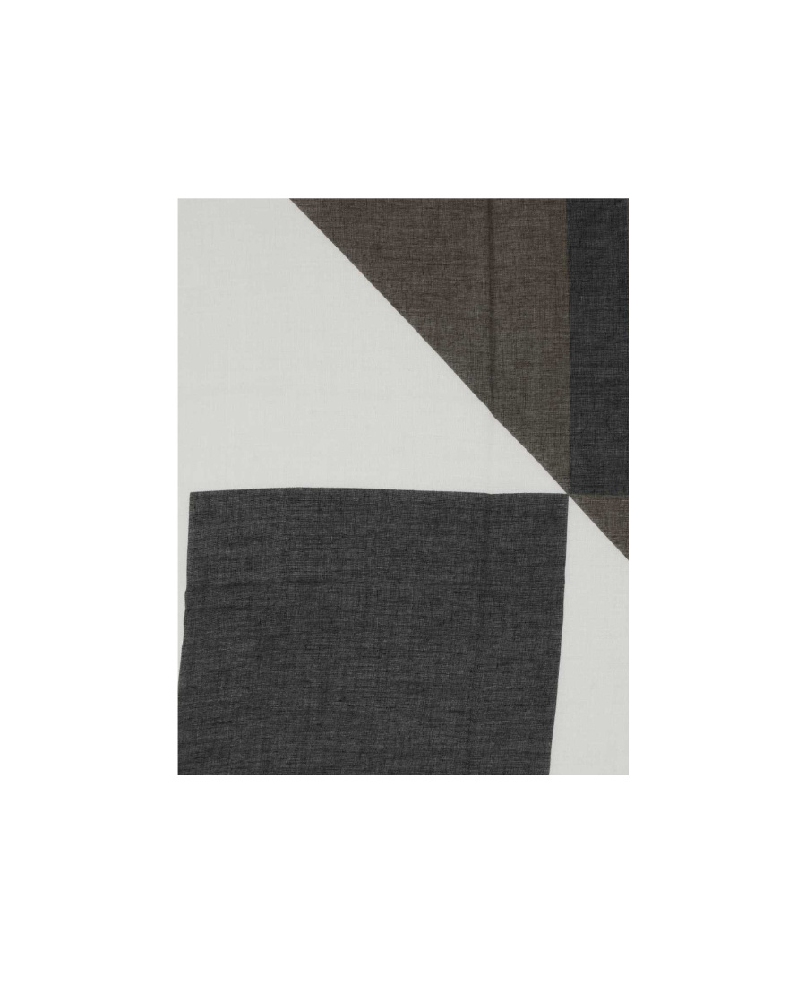 Saint Laurent Women Printed Modal Blend Scarf In Black