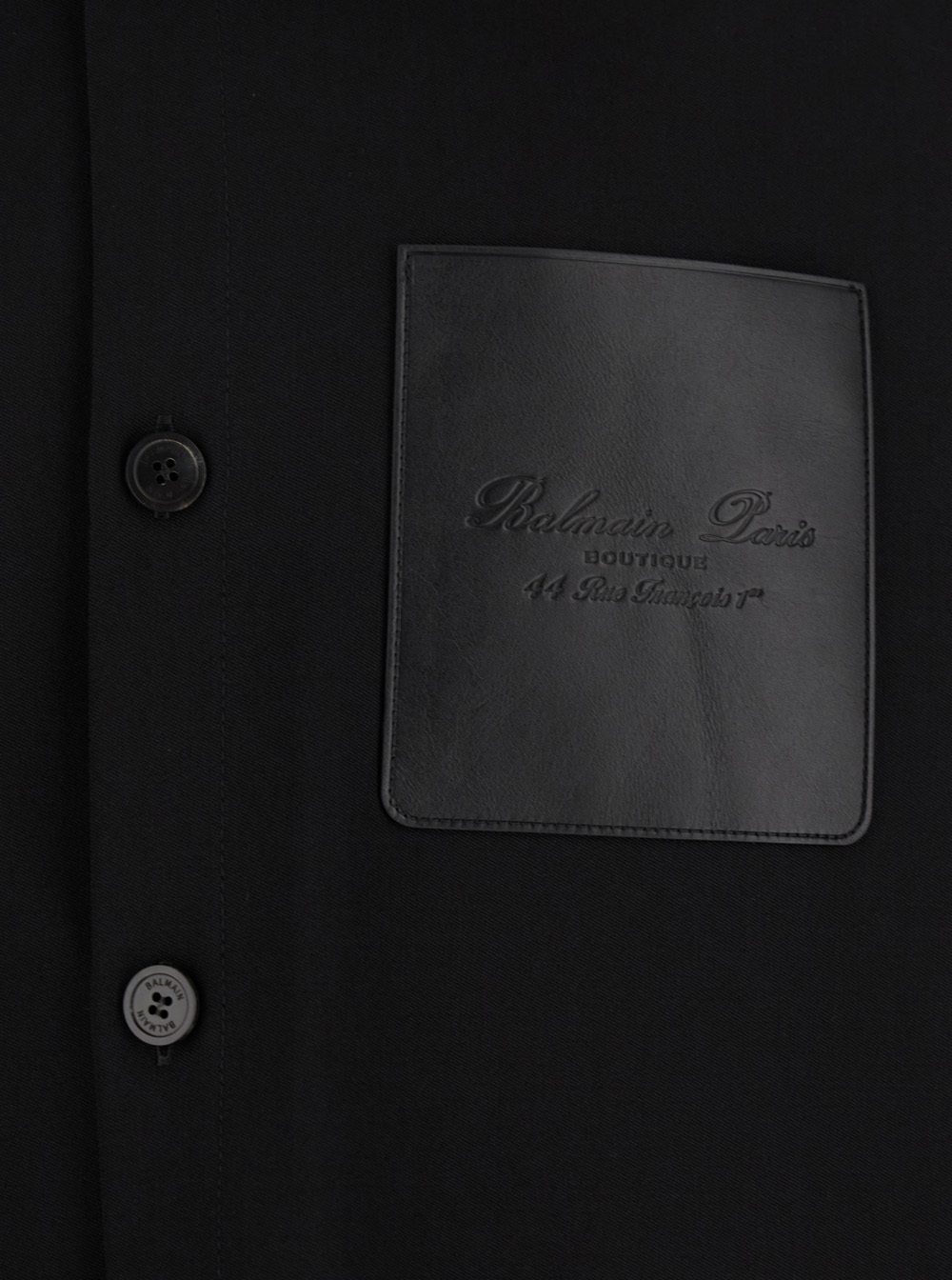 Balmain Long-sleeved Shirt In Black