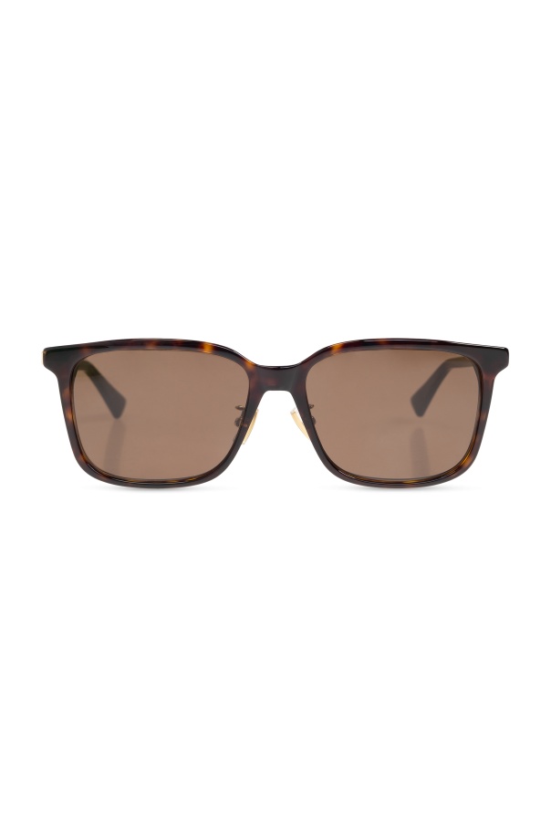 Bottega Veneta Full Frame Sunglasses In Brown