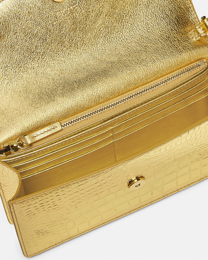 Versace Medusa'95 Crocodile Effect Shoulder Bag