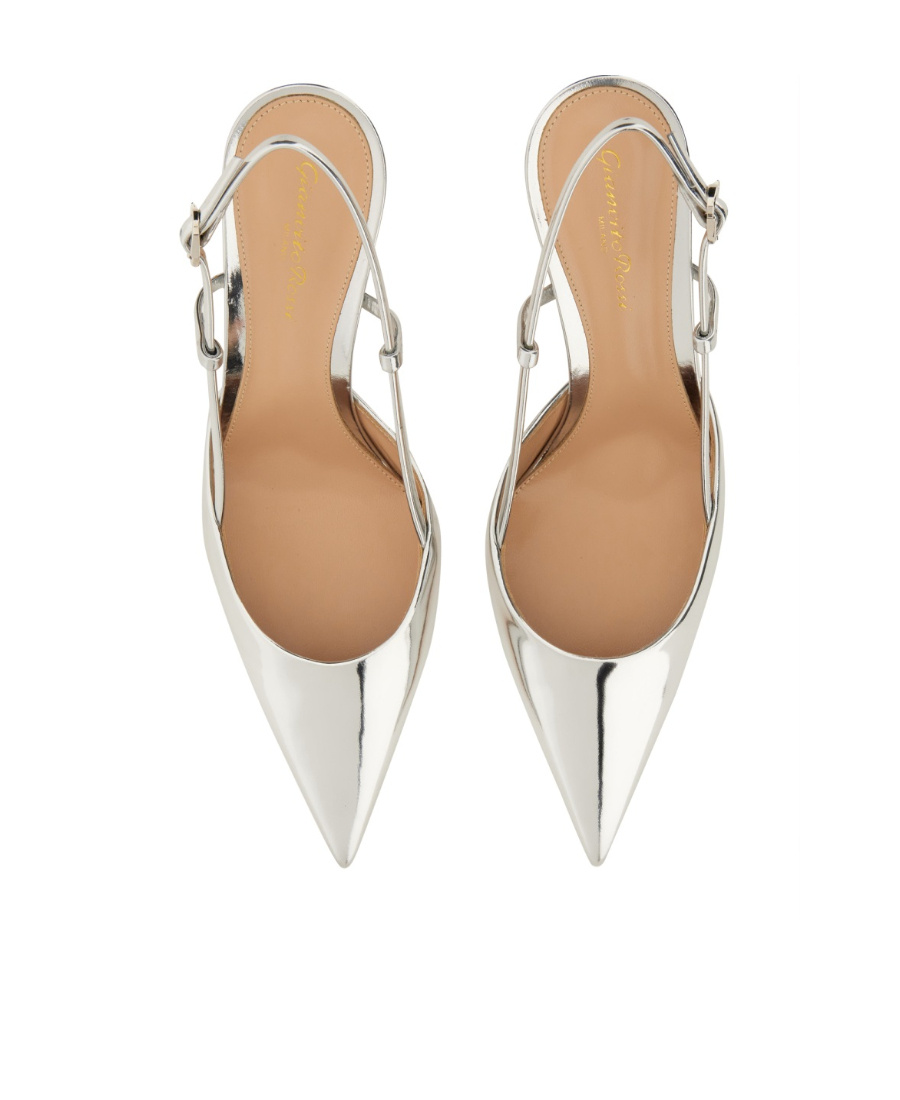 Gianvito Rossi Ribbon Pumps With Back Strap In White