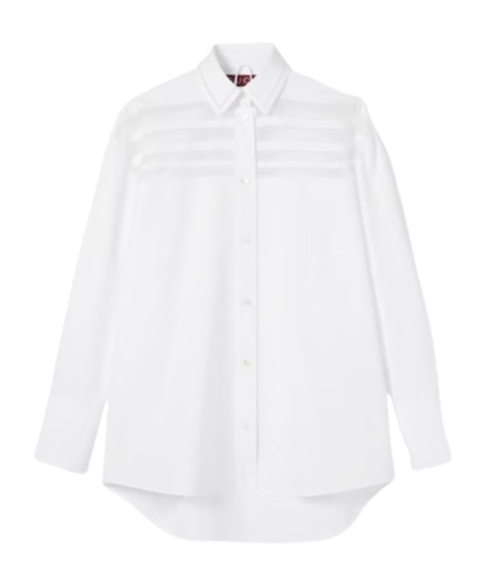 Gucci Cotton Poplin Shirt With Embroidery In White