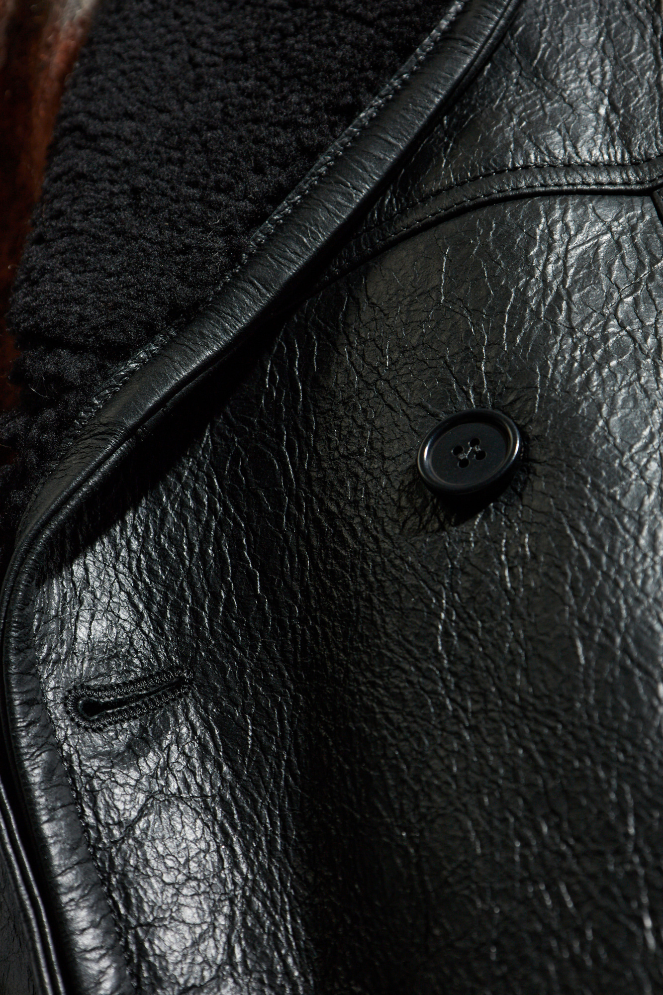 Allsaints Double-breasted Coat In Black