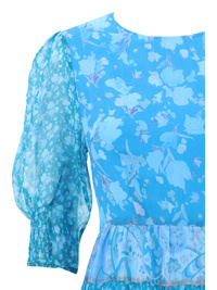 RIXO LONDON RIXO AGYNESS FLORAL PRINTED OPEN BACK MIDI DRESS
