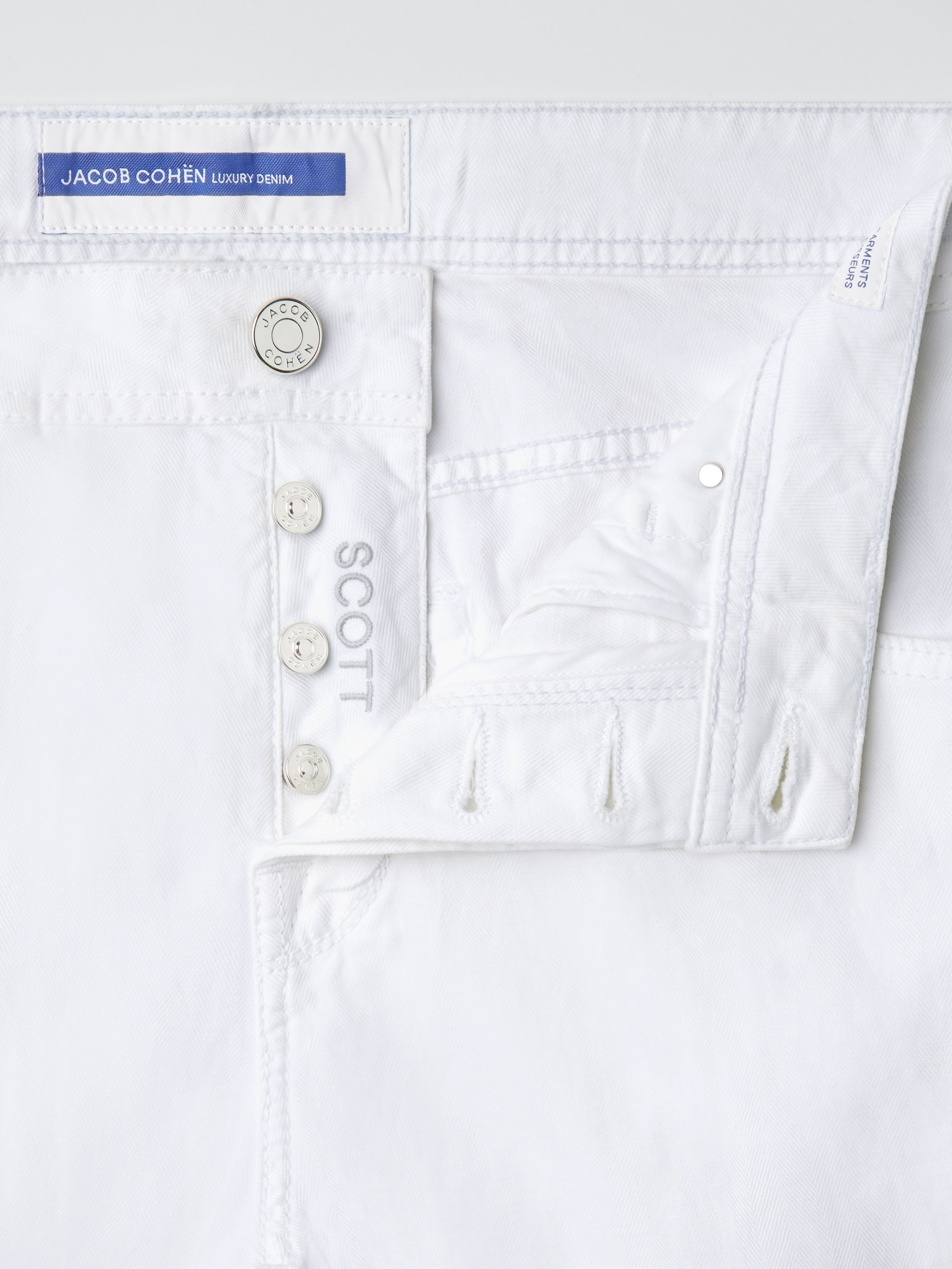 Shop Jacob Cohen Scott Slim-cut Jeans In White