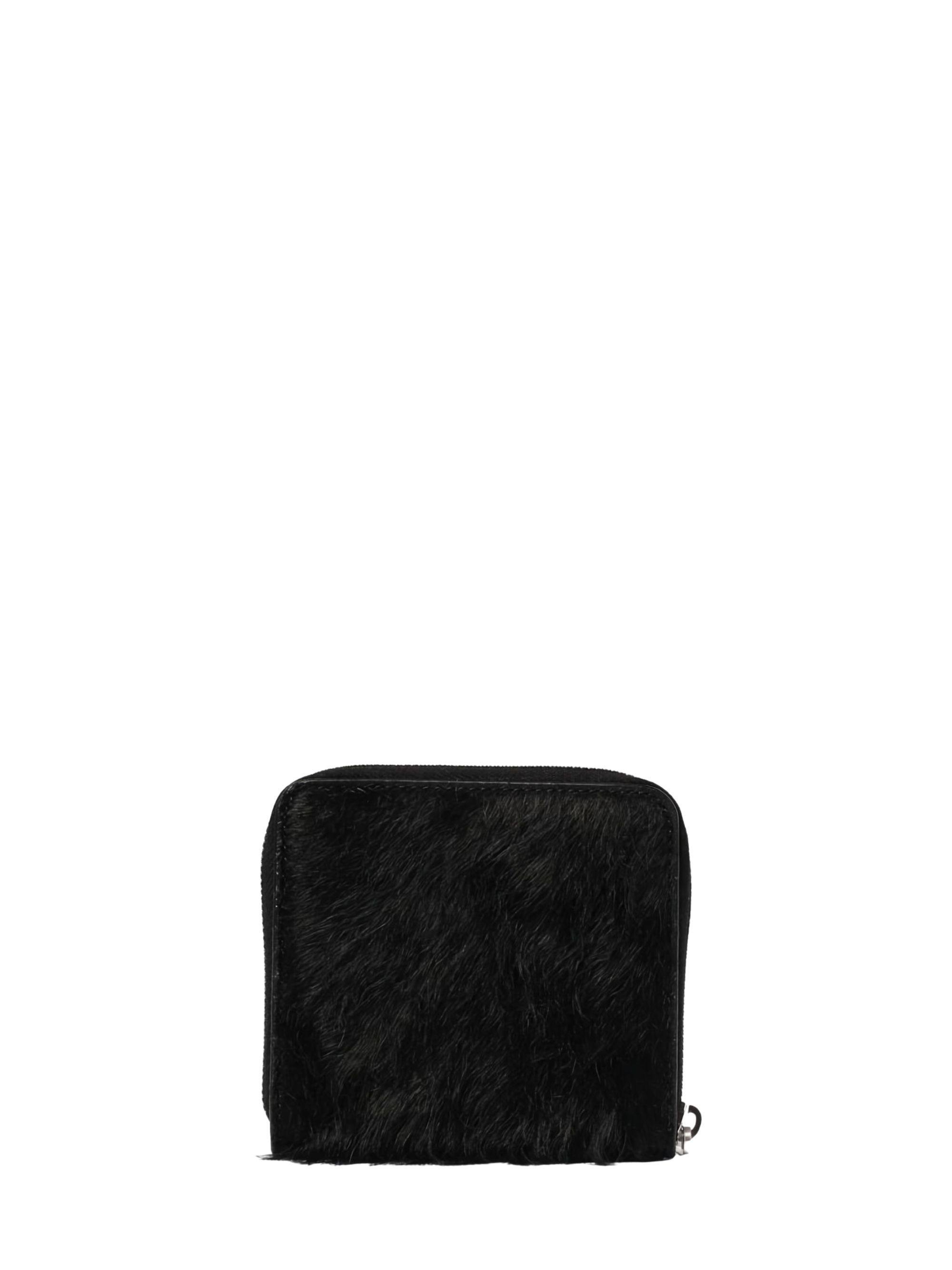 Rick Owens Zip Wallet In Black