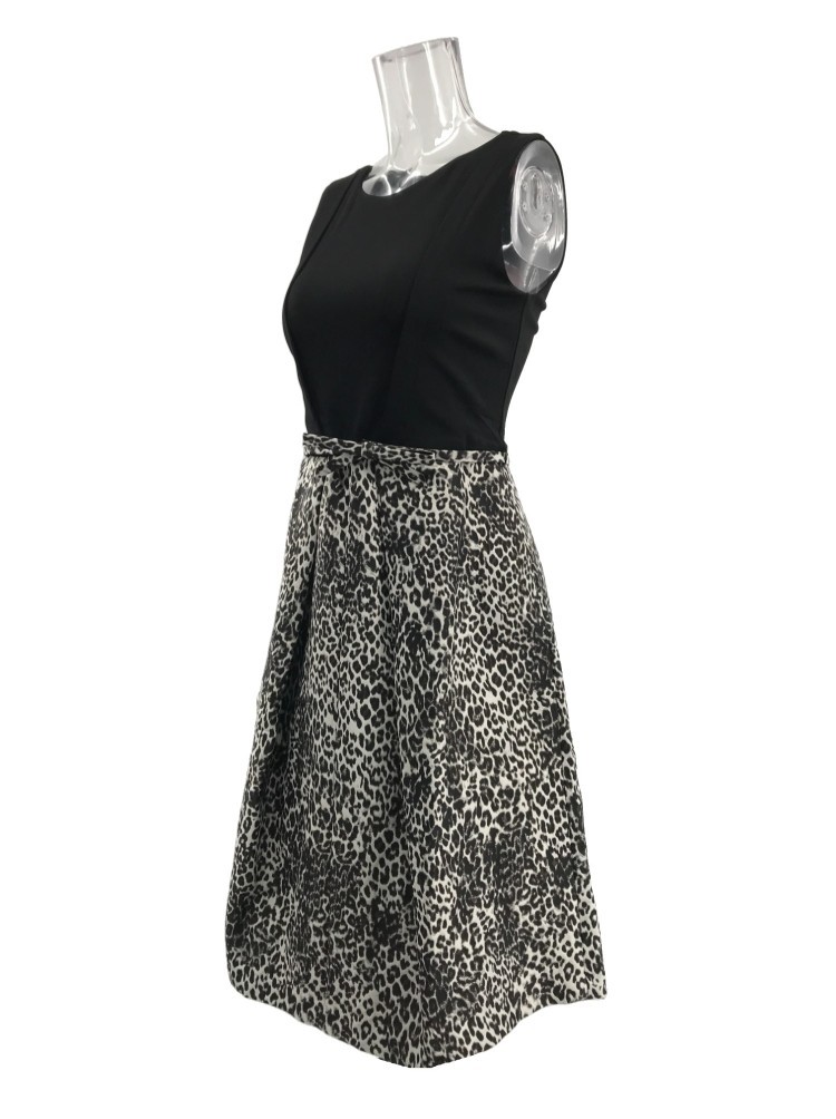 Max Mara Stitching Detail Dress In Black