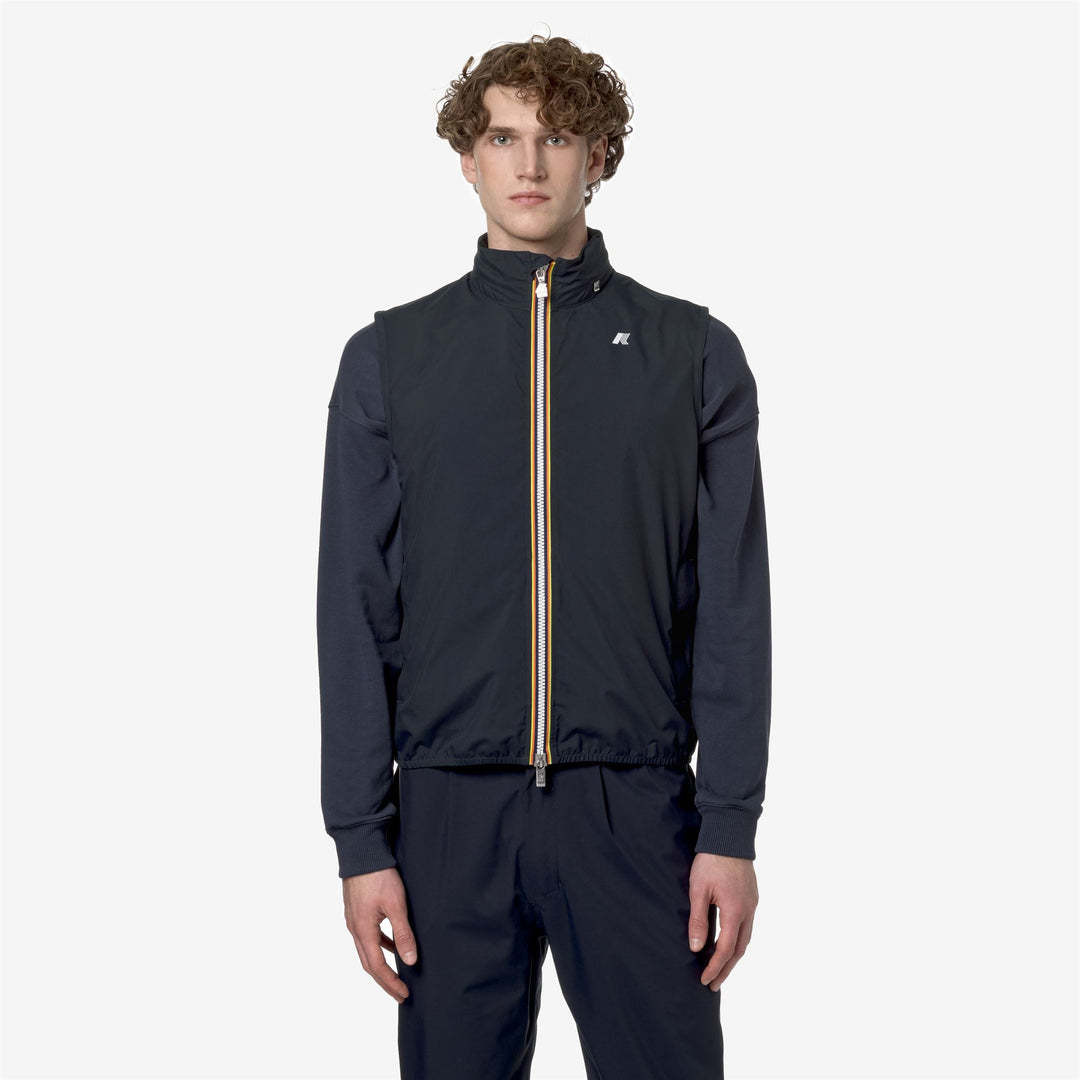 K-way Le Vrai 4.0 Rouland Warm Water Repellent Vest In Blue