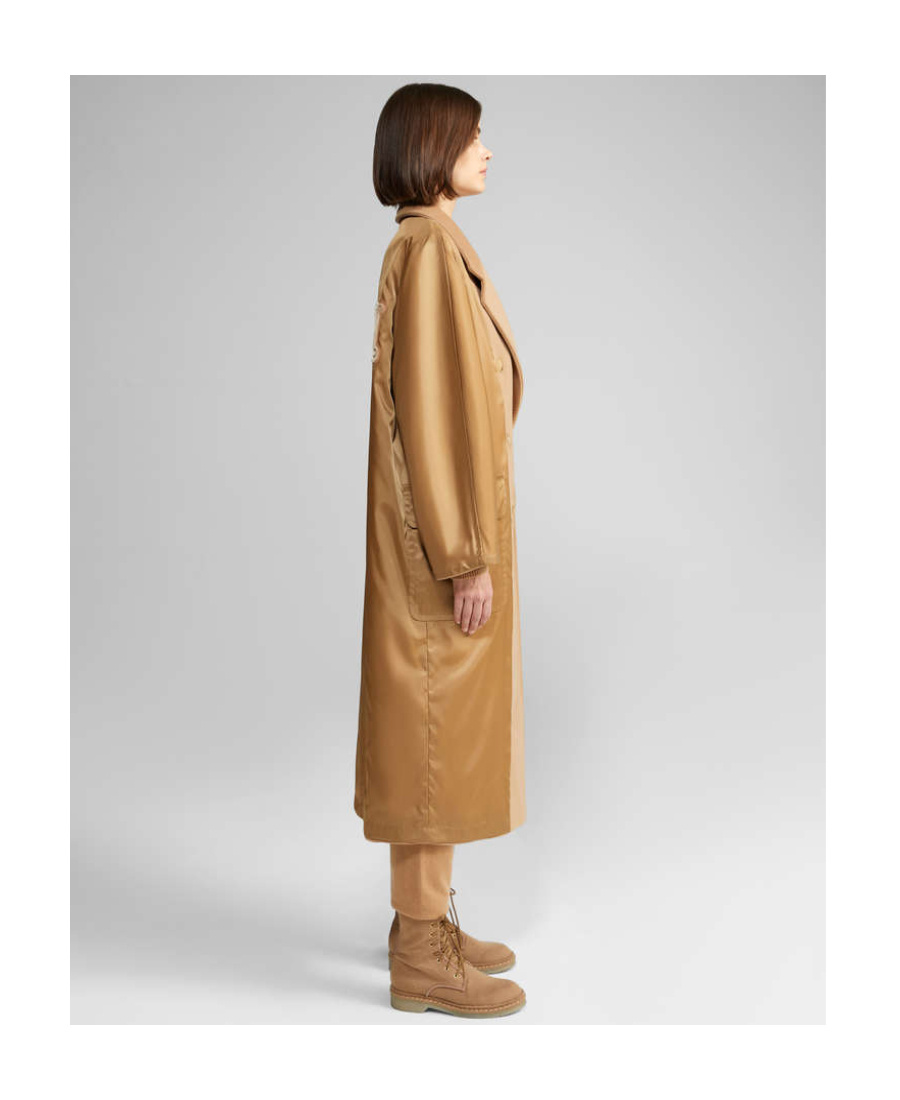 Max Mara Mad1951 Double-sided Coat In Brown