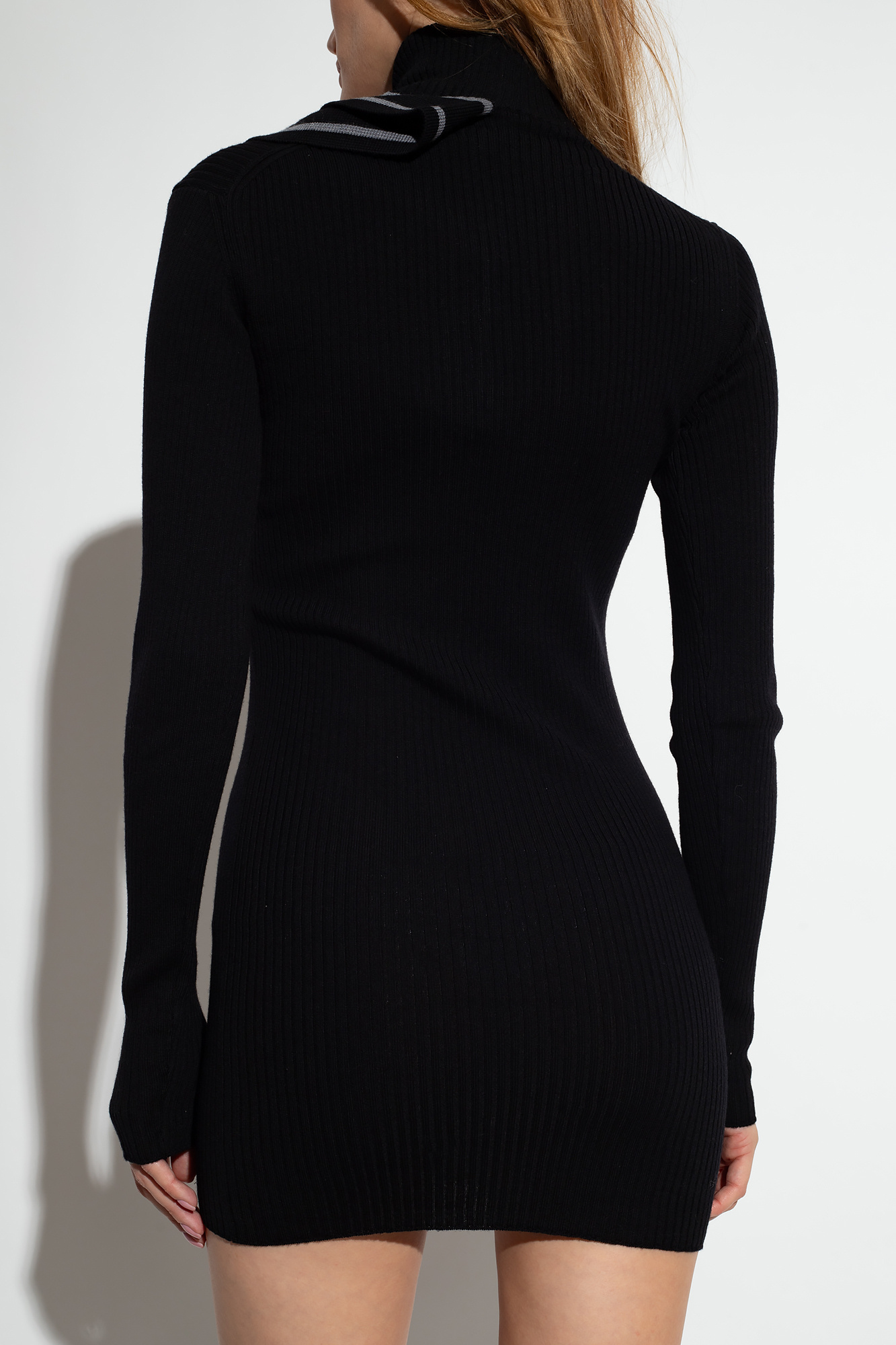 Y/project Long Sleeved Dress In Black
