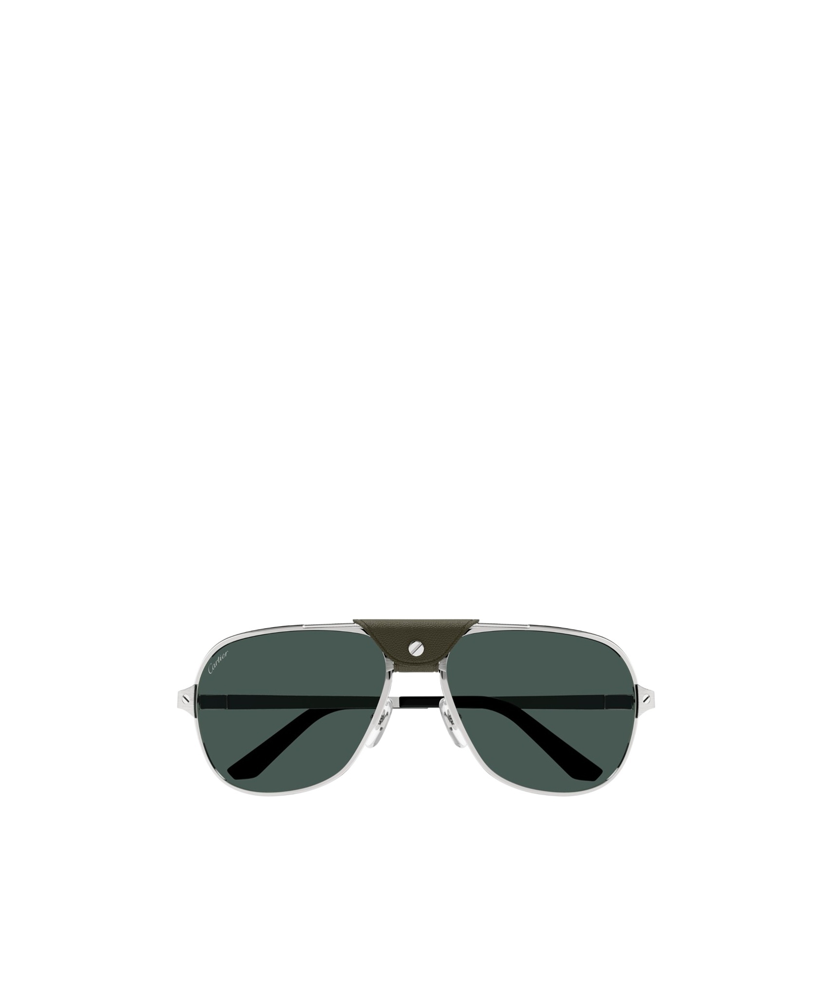 Cartier Aviator Frame Sunglasses In Black