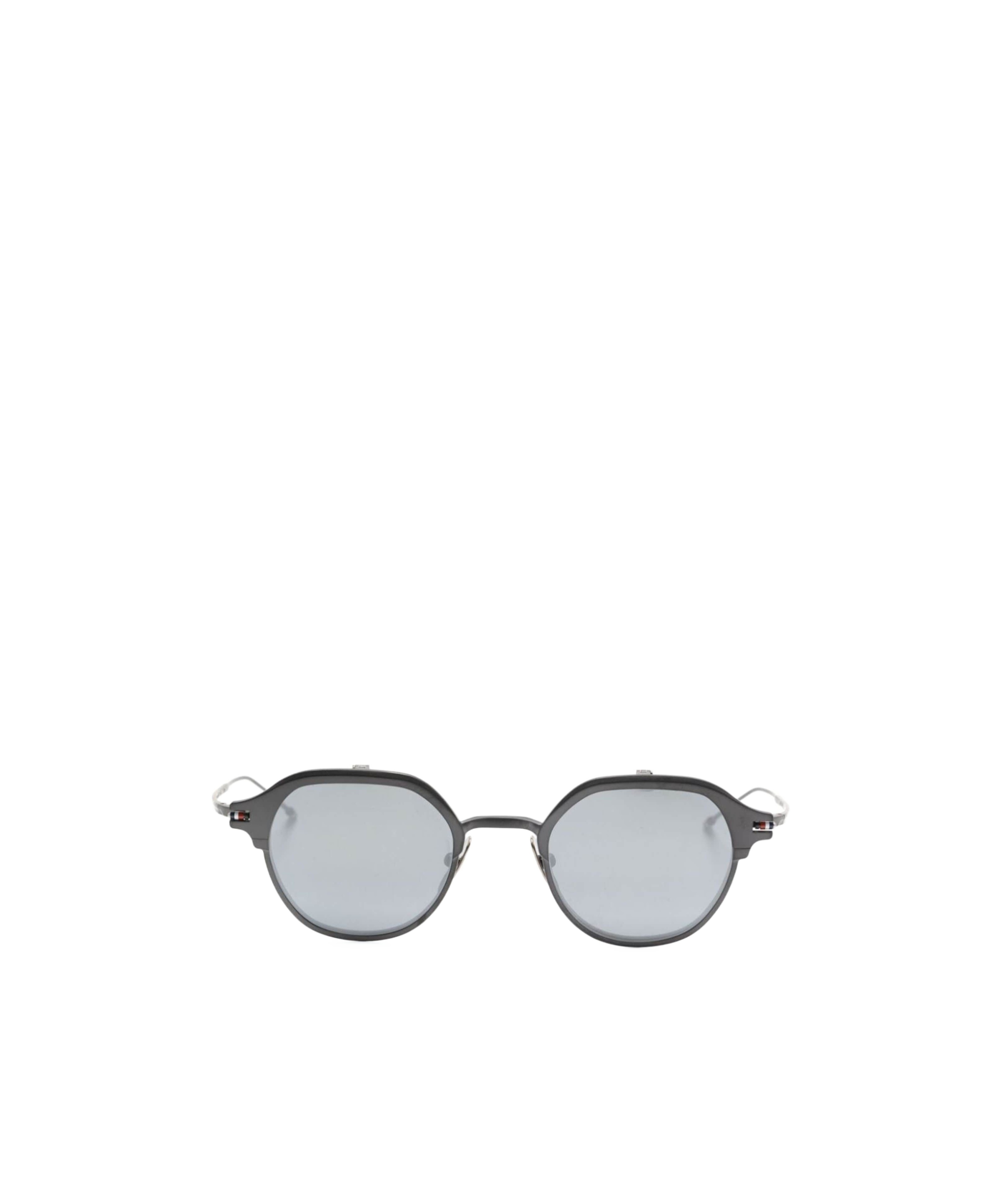Thom Browne Eyewear Round Frame Sunglasses In Gray
