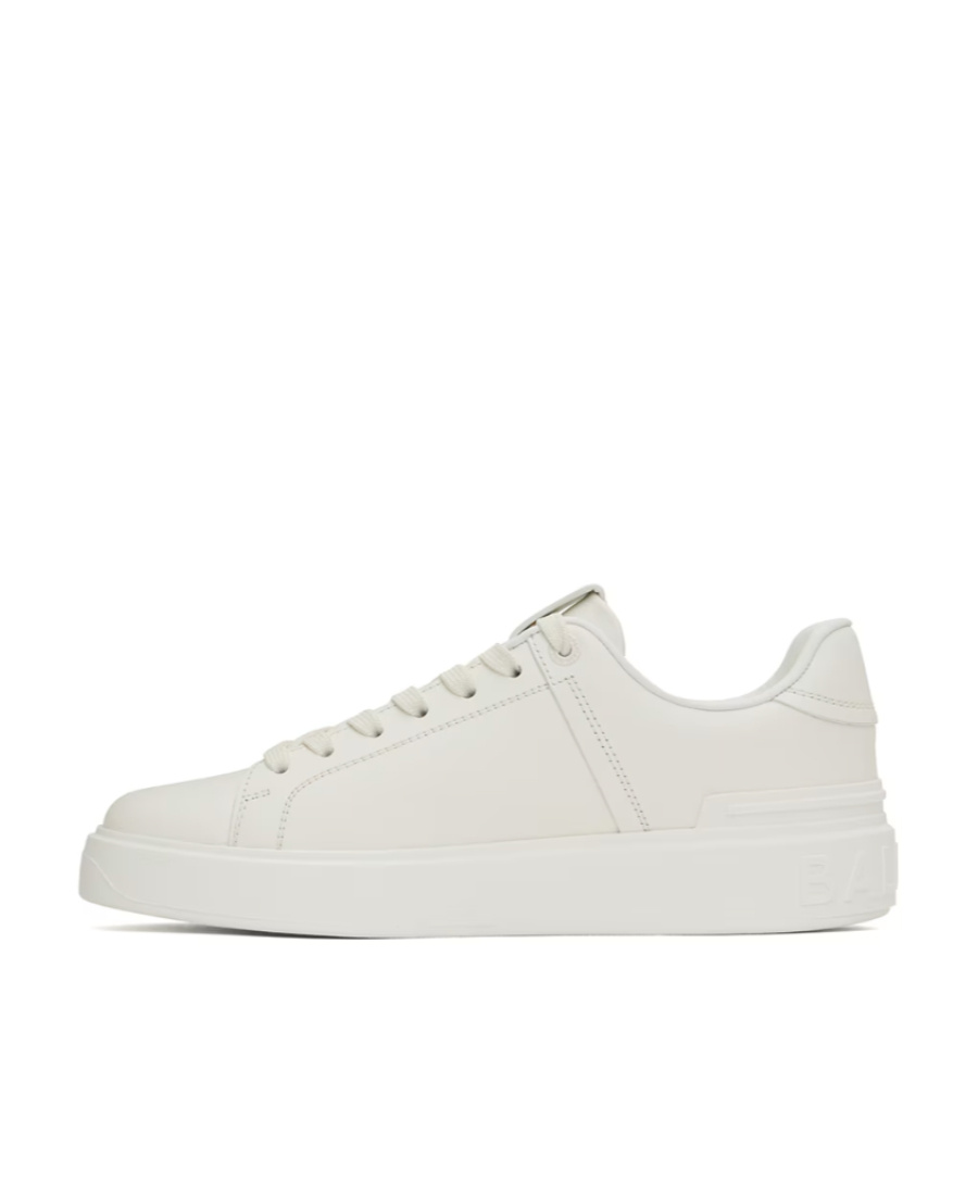 Balmain B-court Sneakers In White