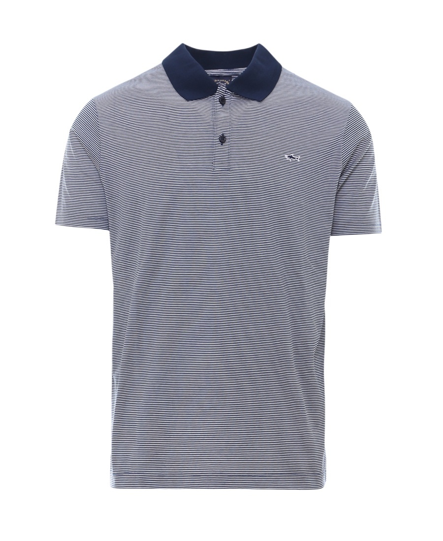 Paul & Shark Blue Short Sleeves Logo Polo
