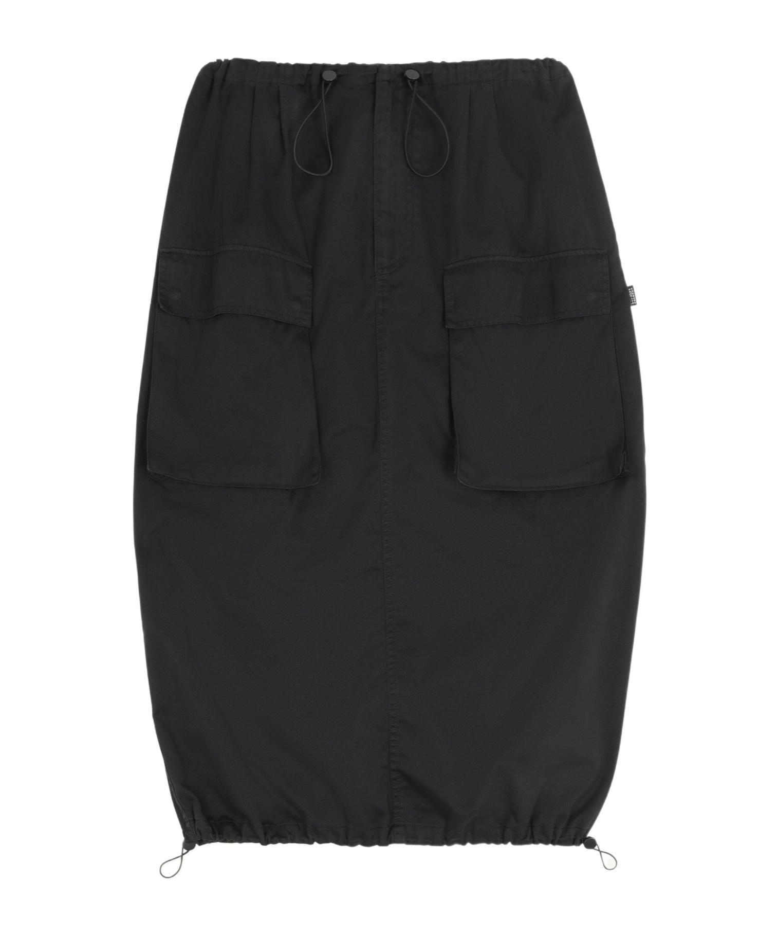 Shop Mm6 Maison Margiela Cotton Gabardine Midi Skirt In Black